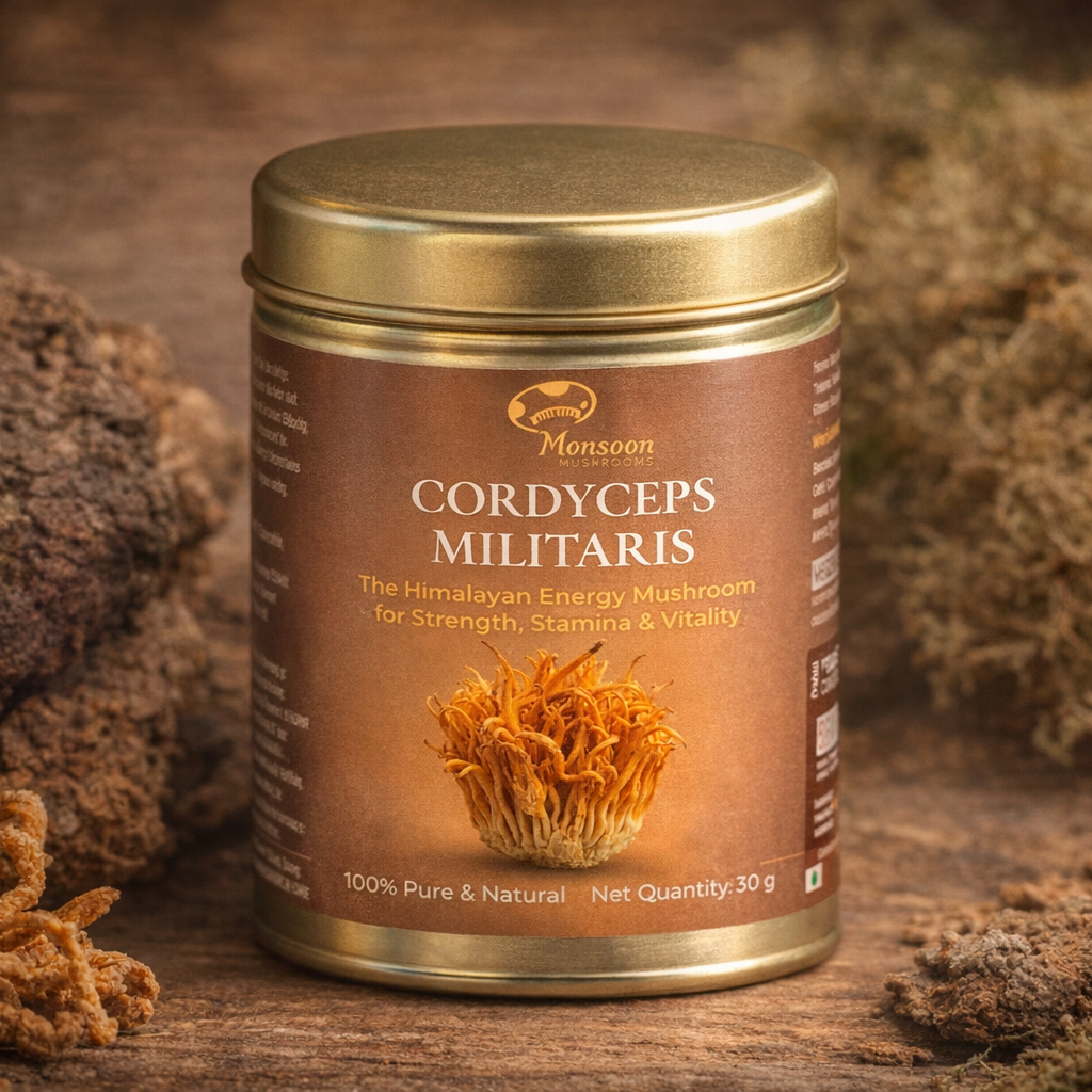 Premium Cordyceps Militaris – Natural Energy & Immunity Booster - 30 gm