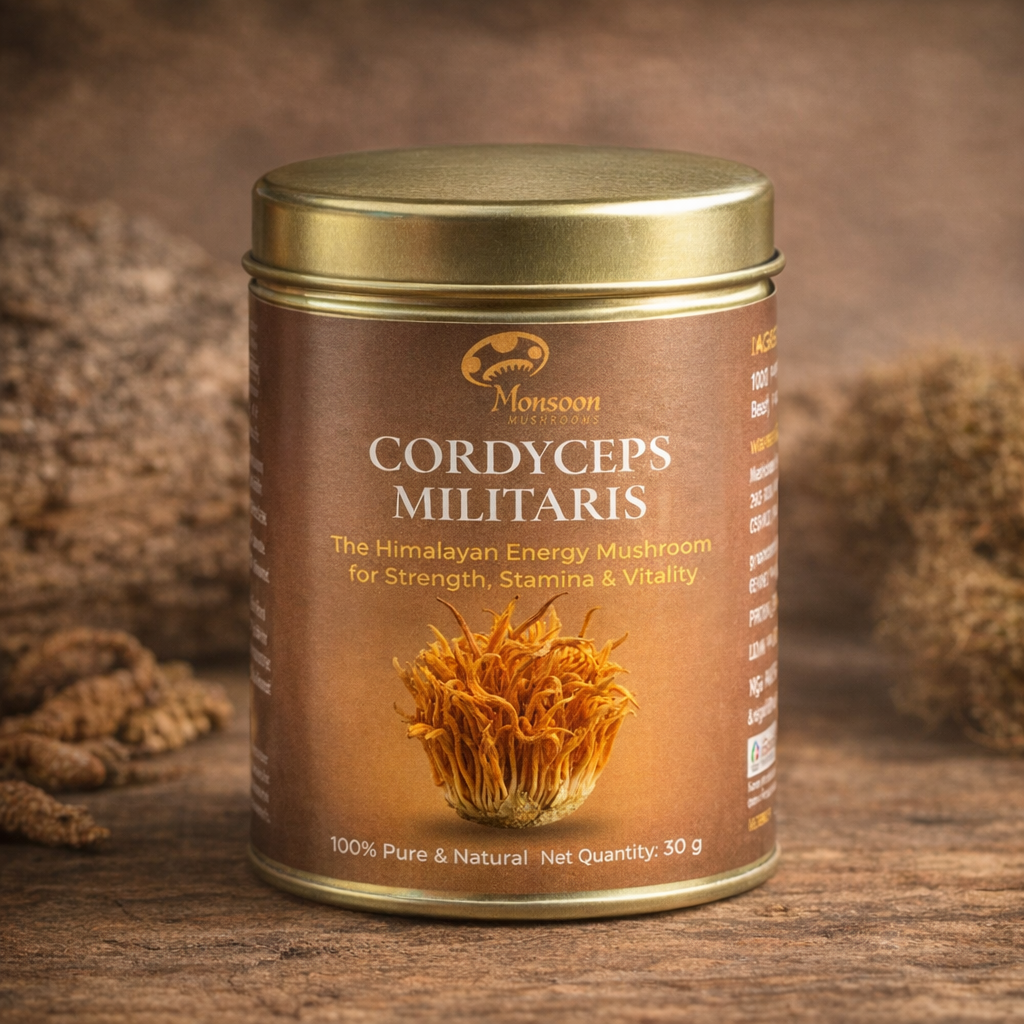 Premium Cordyceps Militaris – Natural Energy & Immunity Booster - 30 gm