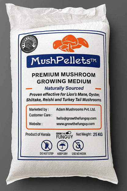 25 KG Milky Mushroom MUSHPELLET – Optimized for High-Quality Milky Mushroom Production