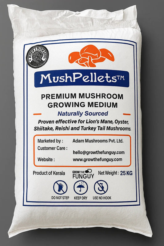 25 KG Milky Mushroom MUSHPELLET – Optimized for High-Quality Milky Mushroom Production